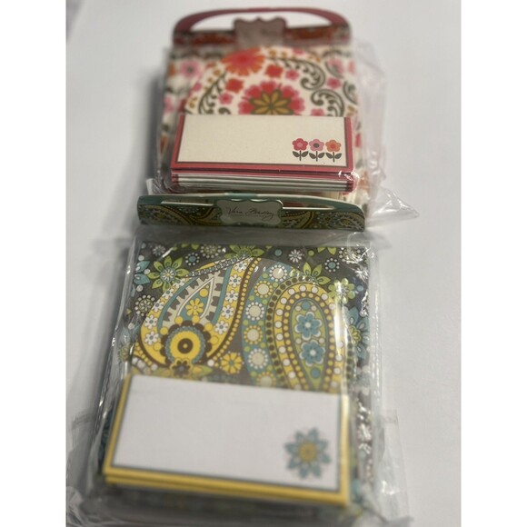 2 Vera Bradley Happy Hour Set, Napkins Coasters Place Cards Pink Green Yellow - Picture 1 of 9